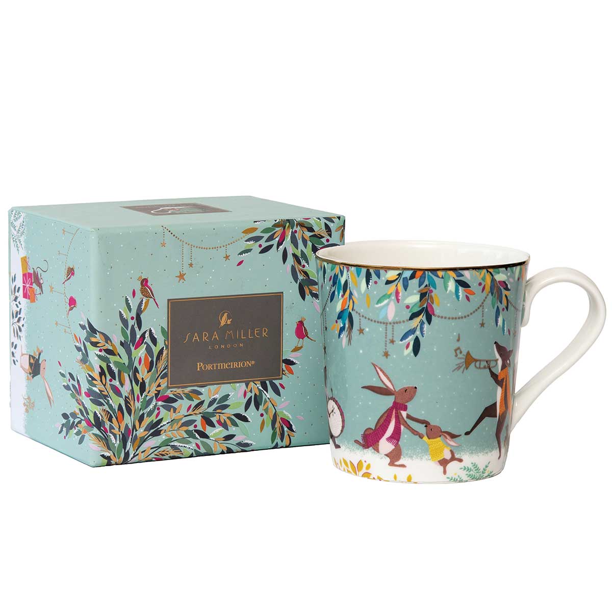 Sara Miller Woodland Tales Mug, Merry Band image number null